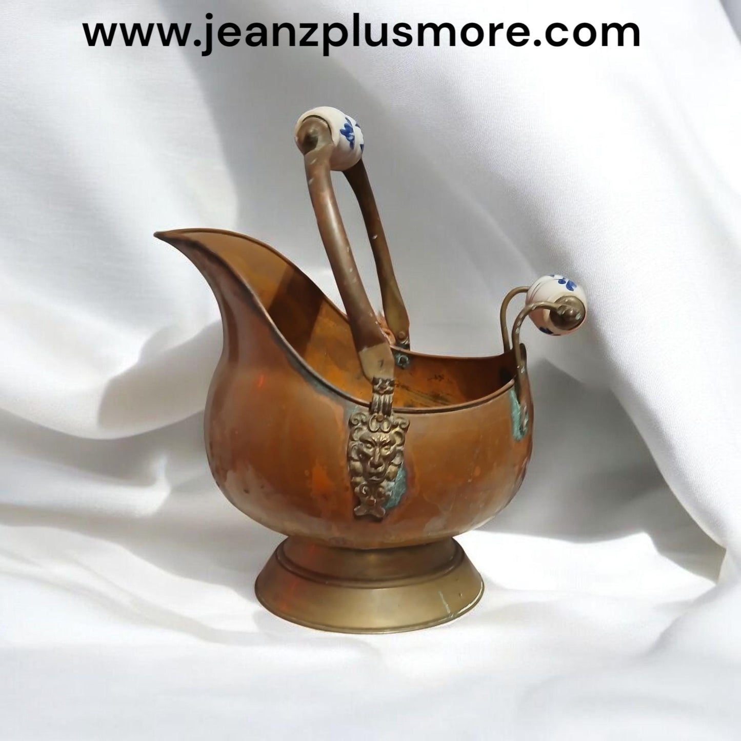 Vintage Copper and Brass Coal Scuttle