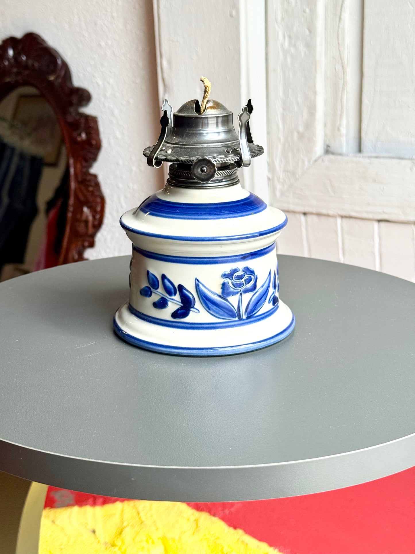 Vintage Oil Hurricane Lamp