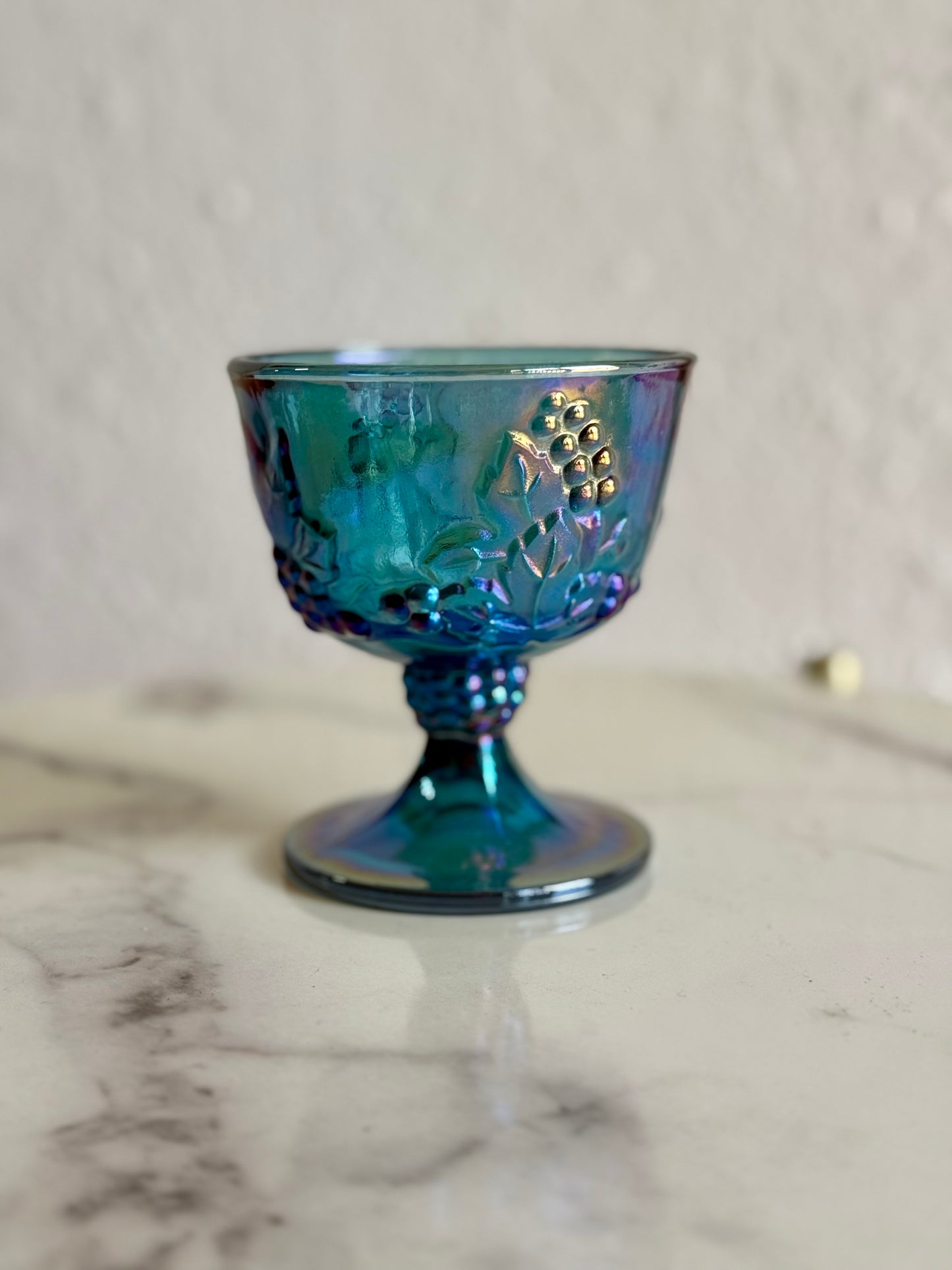 Vintage Indiana Glass (Harvest Pattern & Raised Grape & Leaf Design)