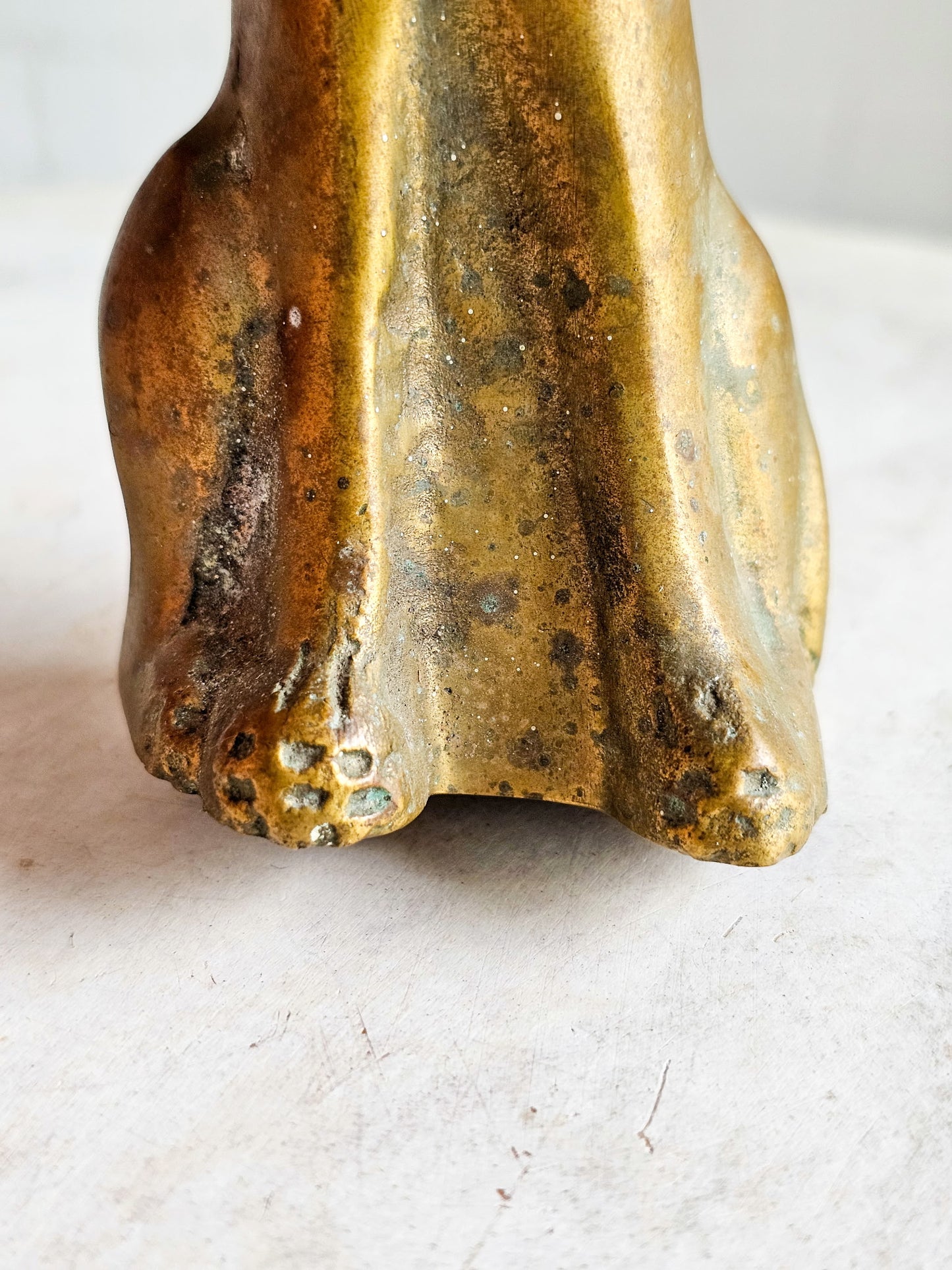 Mid century Solid Brass Vintage Cat 1950’s