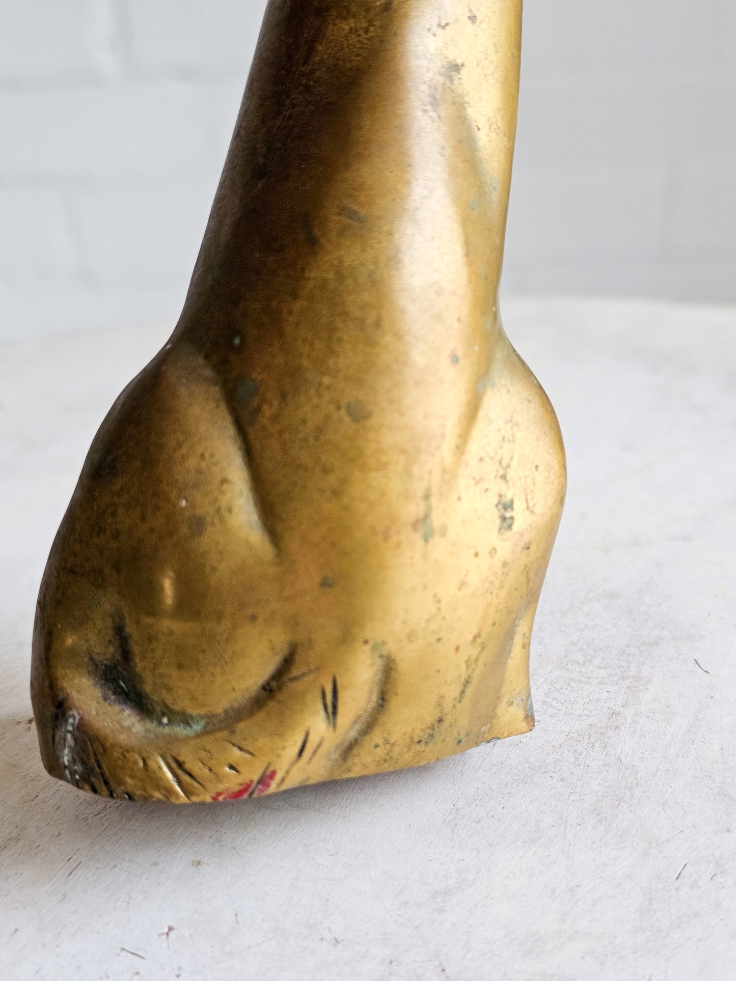 Mid century Solid Brass Vintage Cat 1950’s