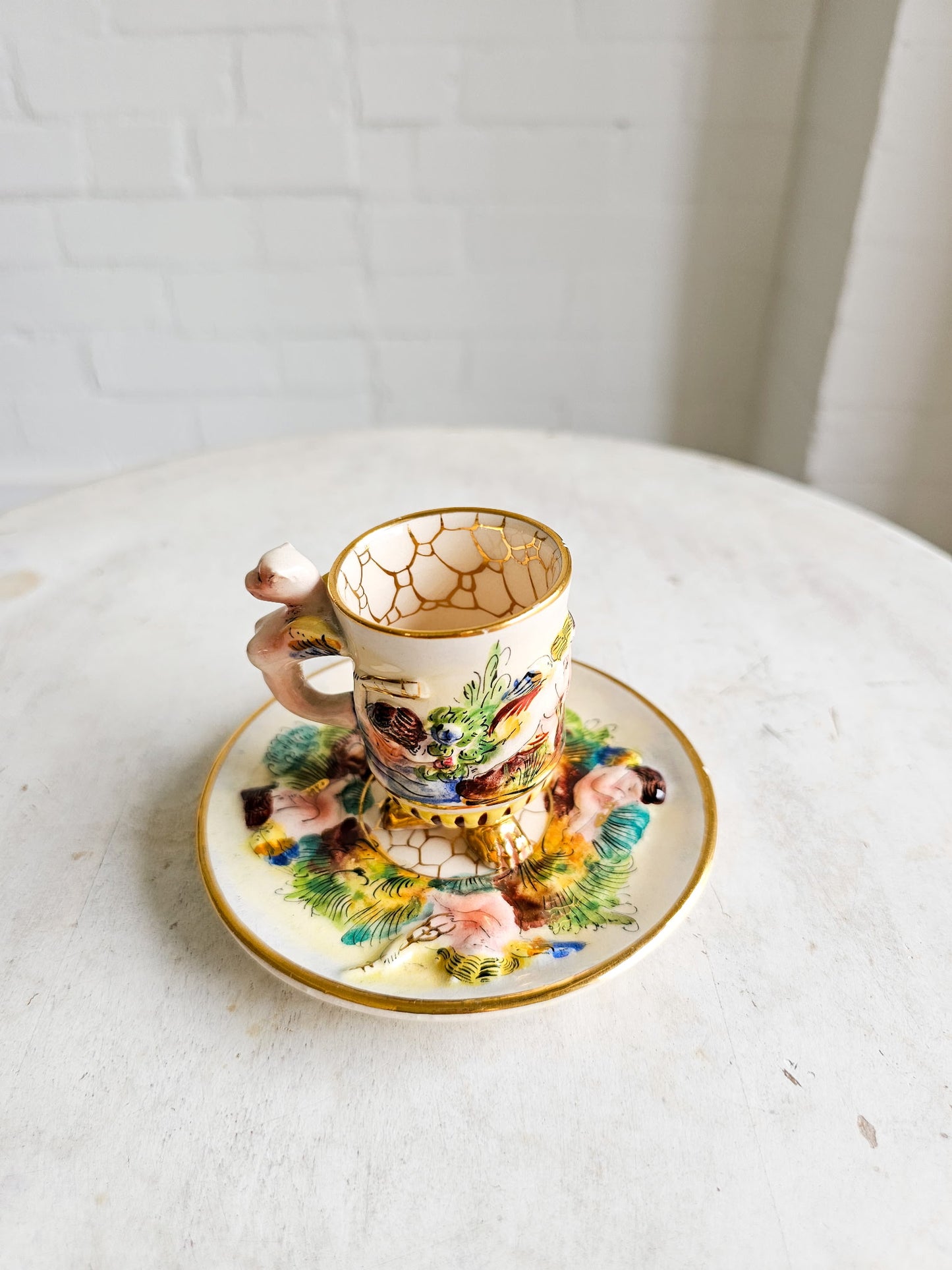 Vintage Capodimonte Demitasse Expresso Cup