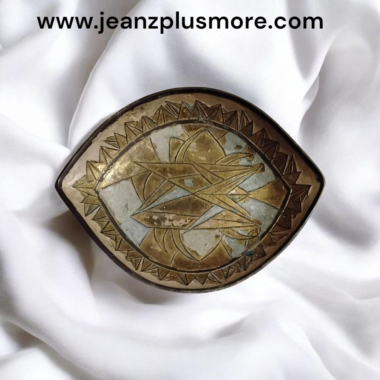 Vintage Brass Godiva Plate