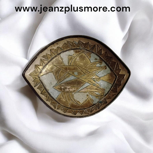 Vintage Brass Godiva Plate