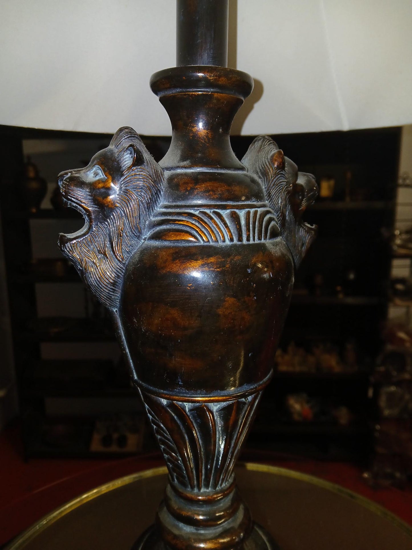Vintage Lions Head Lamp