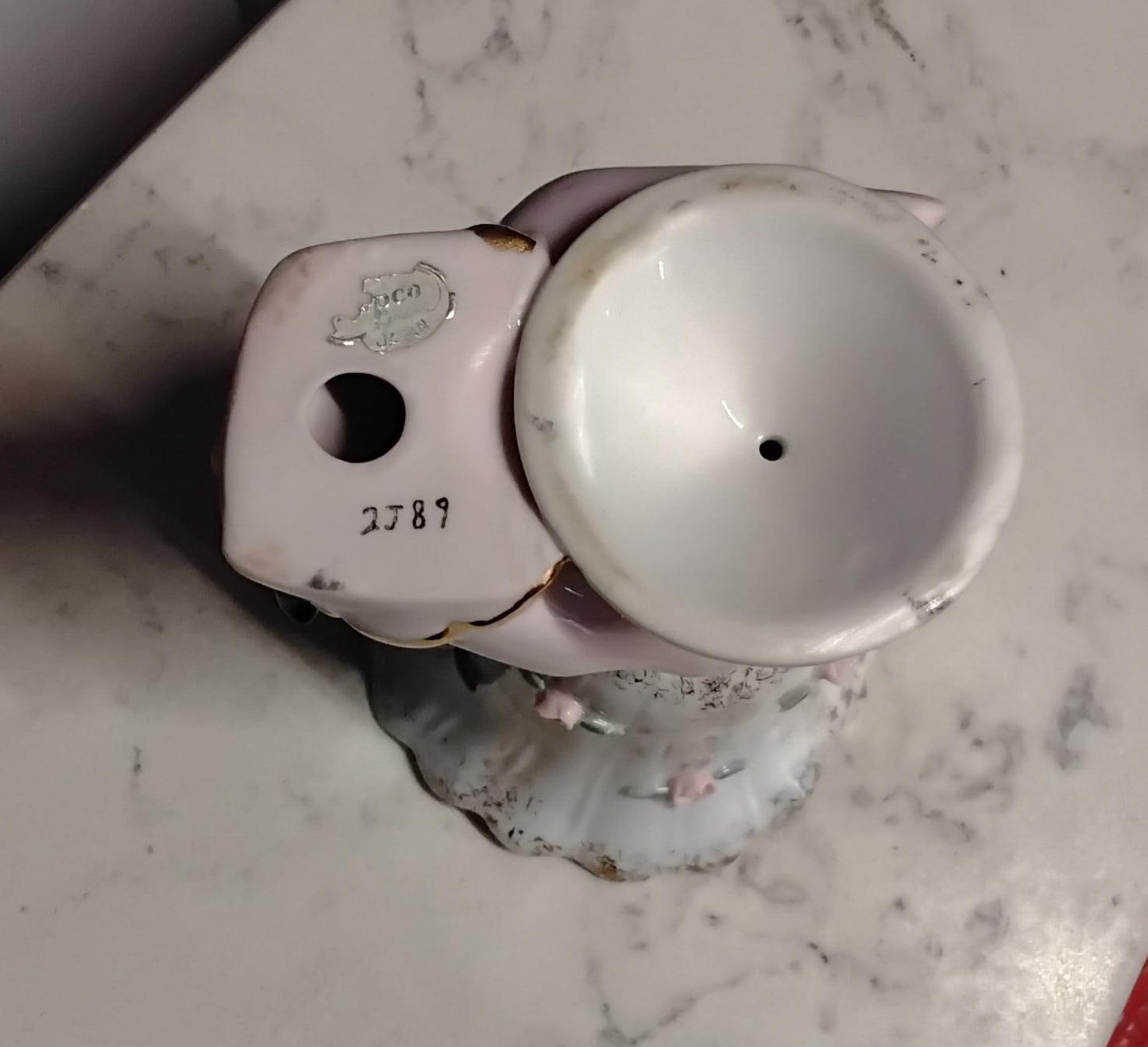 Vintage Napco Porcelain Hand holding a vase