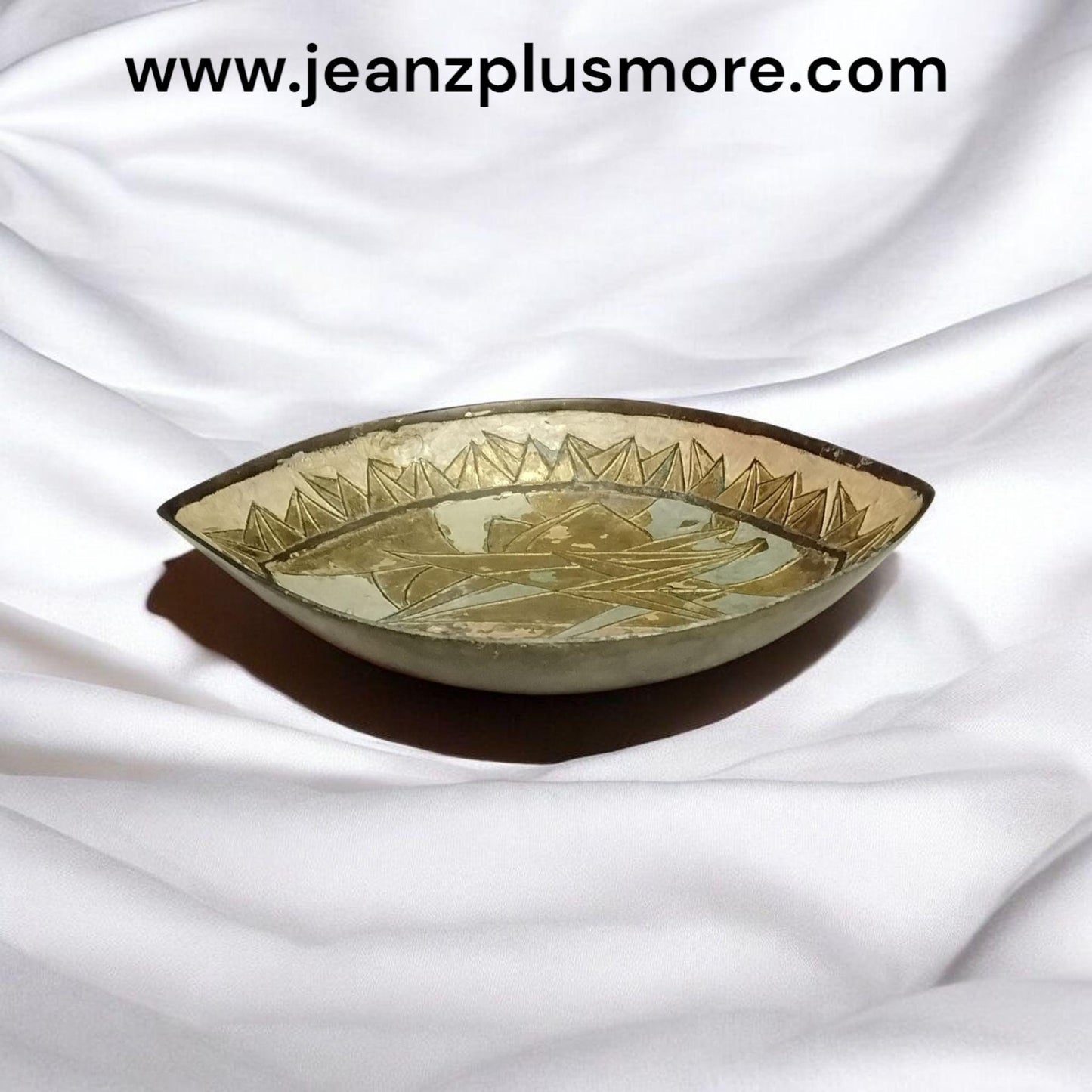 Vintage Brass Godiva Plate