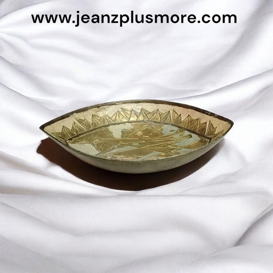 Vintage Brass Godiva Plate