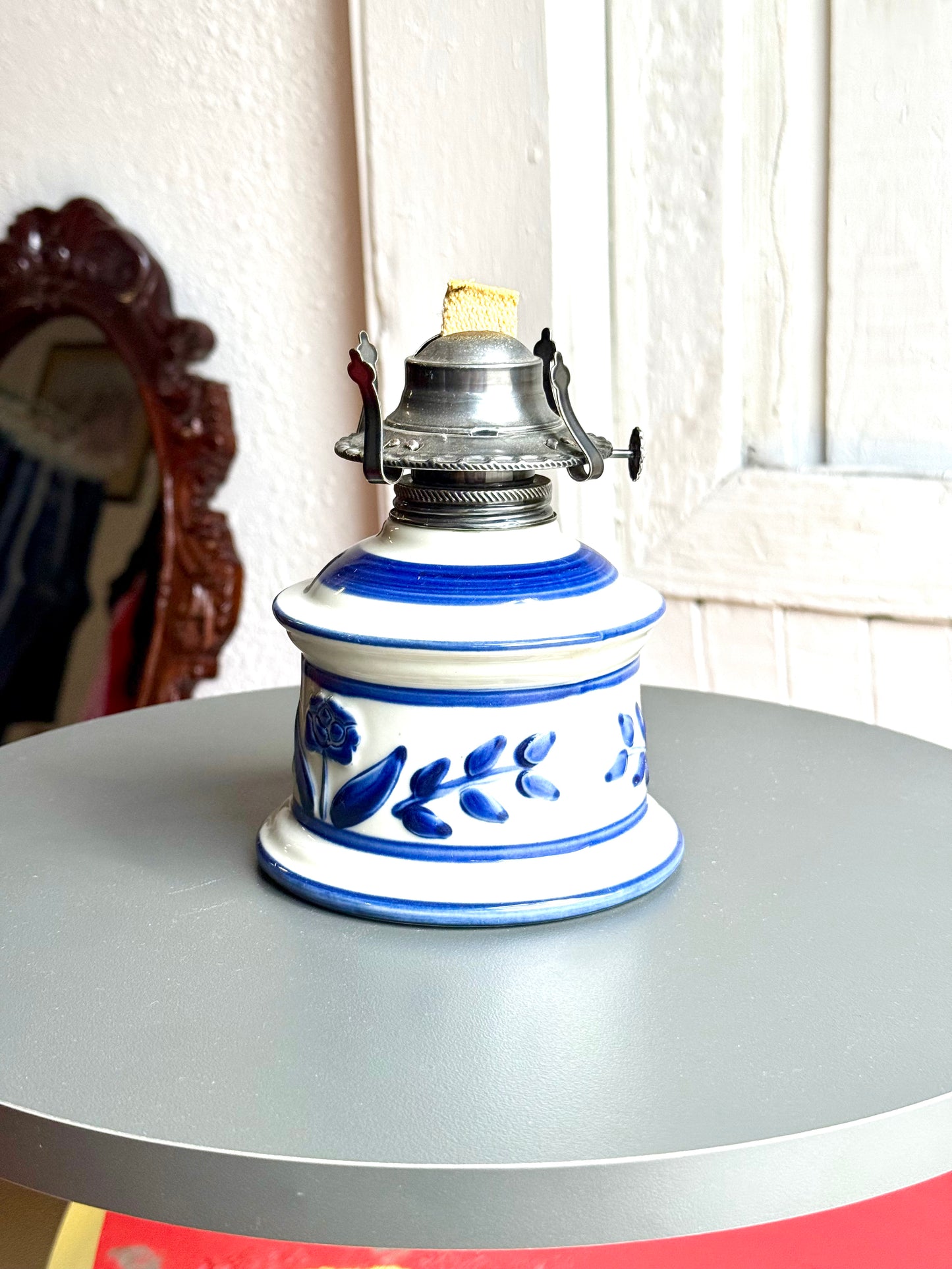 Vintage Oil Hurricane Lamp