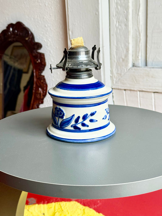 Vintage Oil Hurricane Lamp