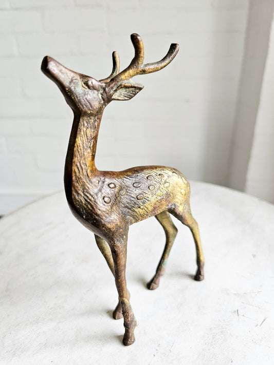 Vintage Brass Deer Figurine
