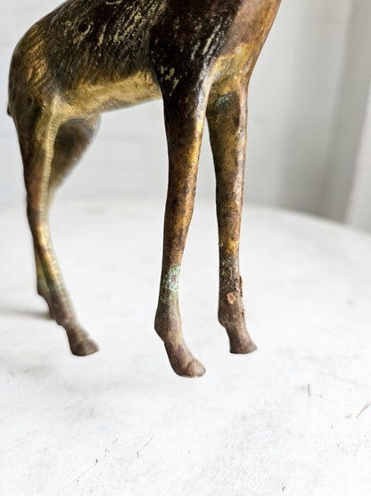 Vintage Brass Deer Figurine