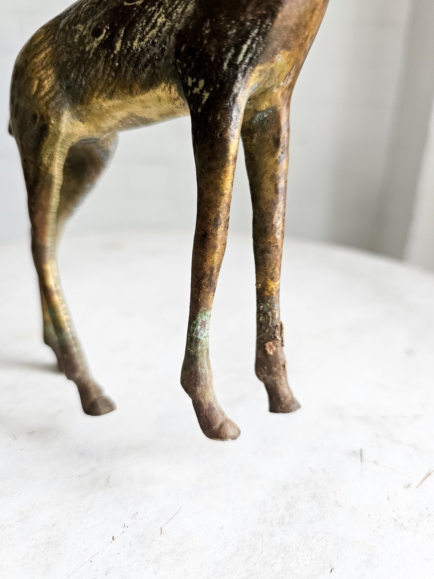 Vintage Brass Deer Figurine
