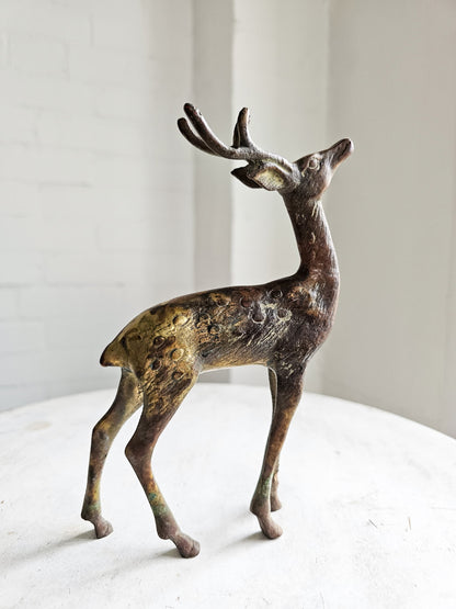 Vintage Brass Deer Figurine