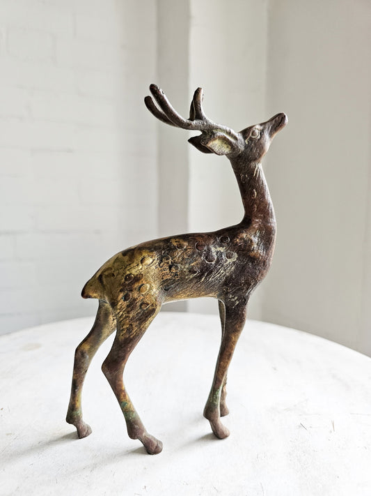 Vintage Brass Deer Figurine
