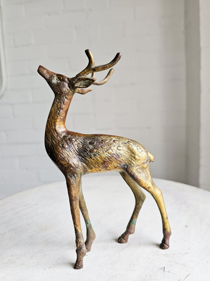 Vintage Brass Deer Figurine