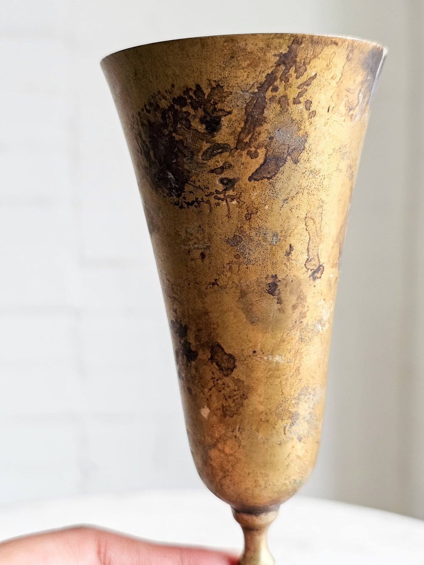 Vintage Brass Goblet