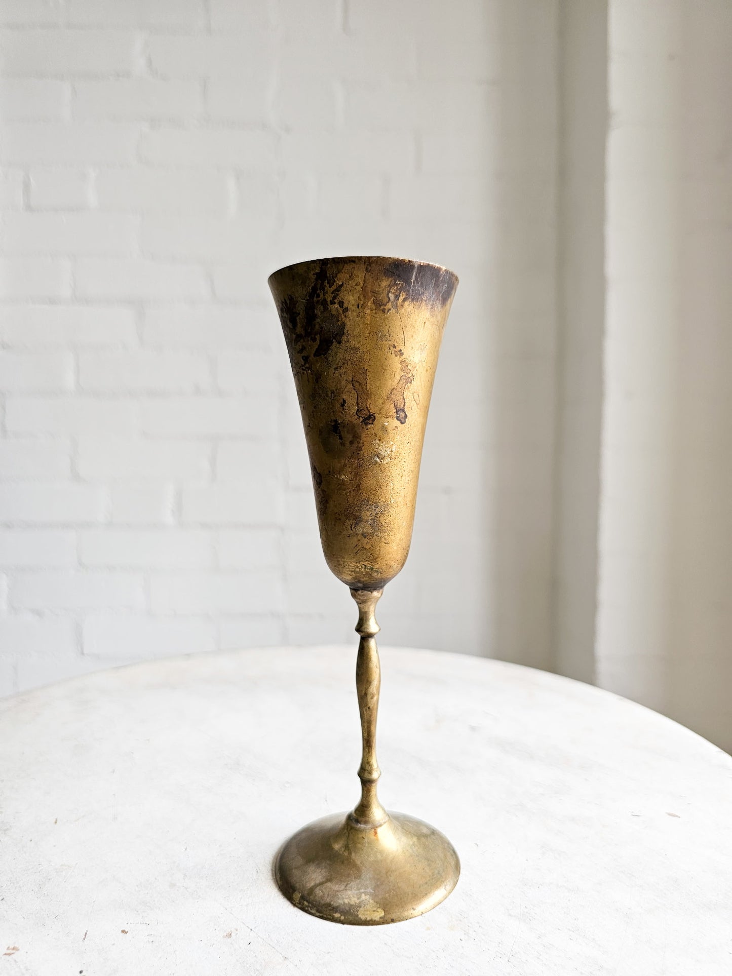 Vintage Brass Goblet