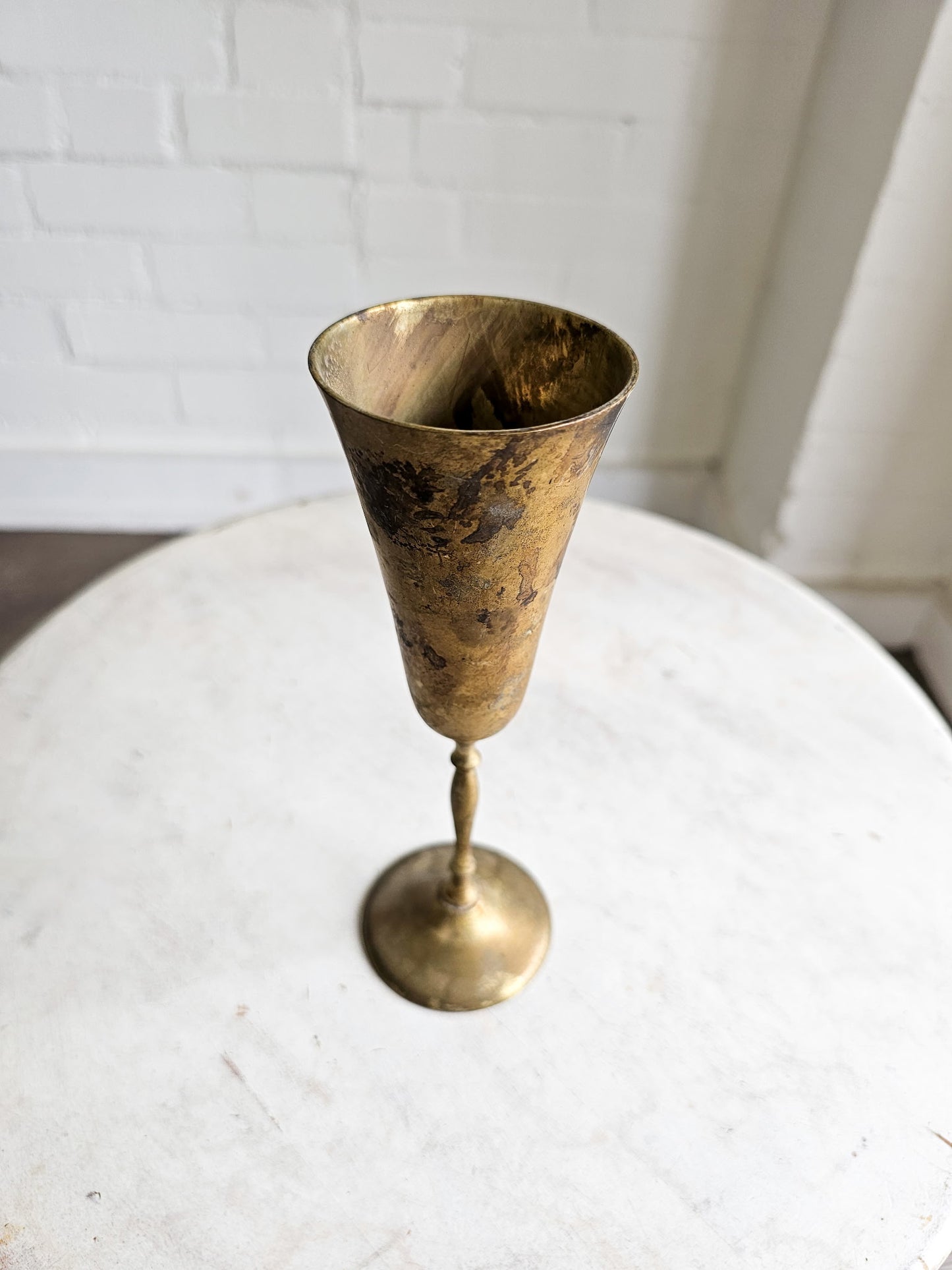 Vintage Brass Goblet