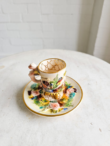 Vintage Capodimonte Demitasse Expresso Cup