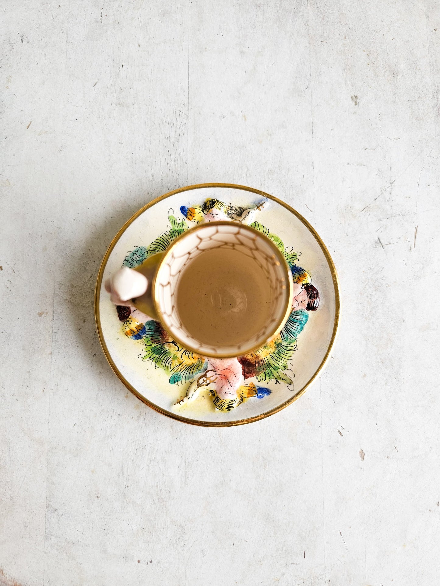 Vintage Capodimonte Demitasse Expresso Cup