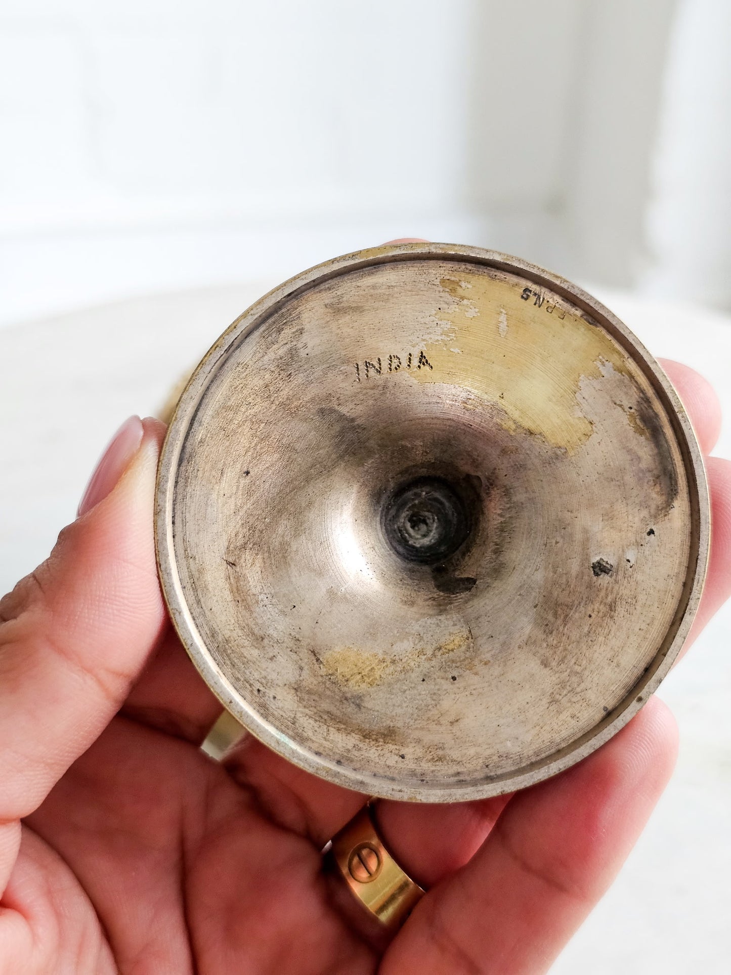 Vintage “EPNS” Etched Wine Goblet