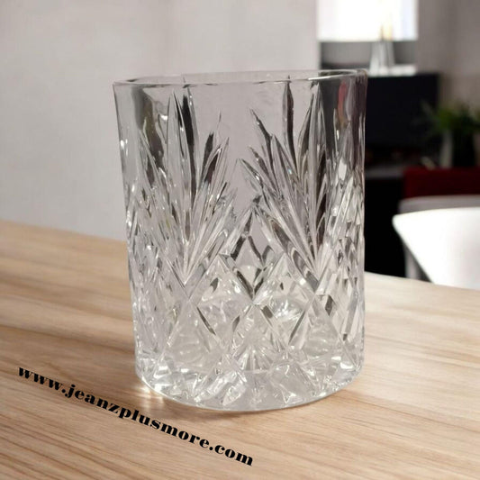 Vintage Crystal Biscuit Jar